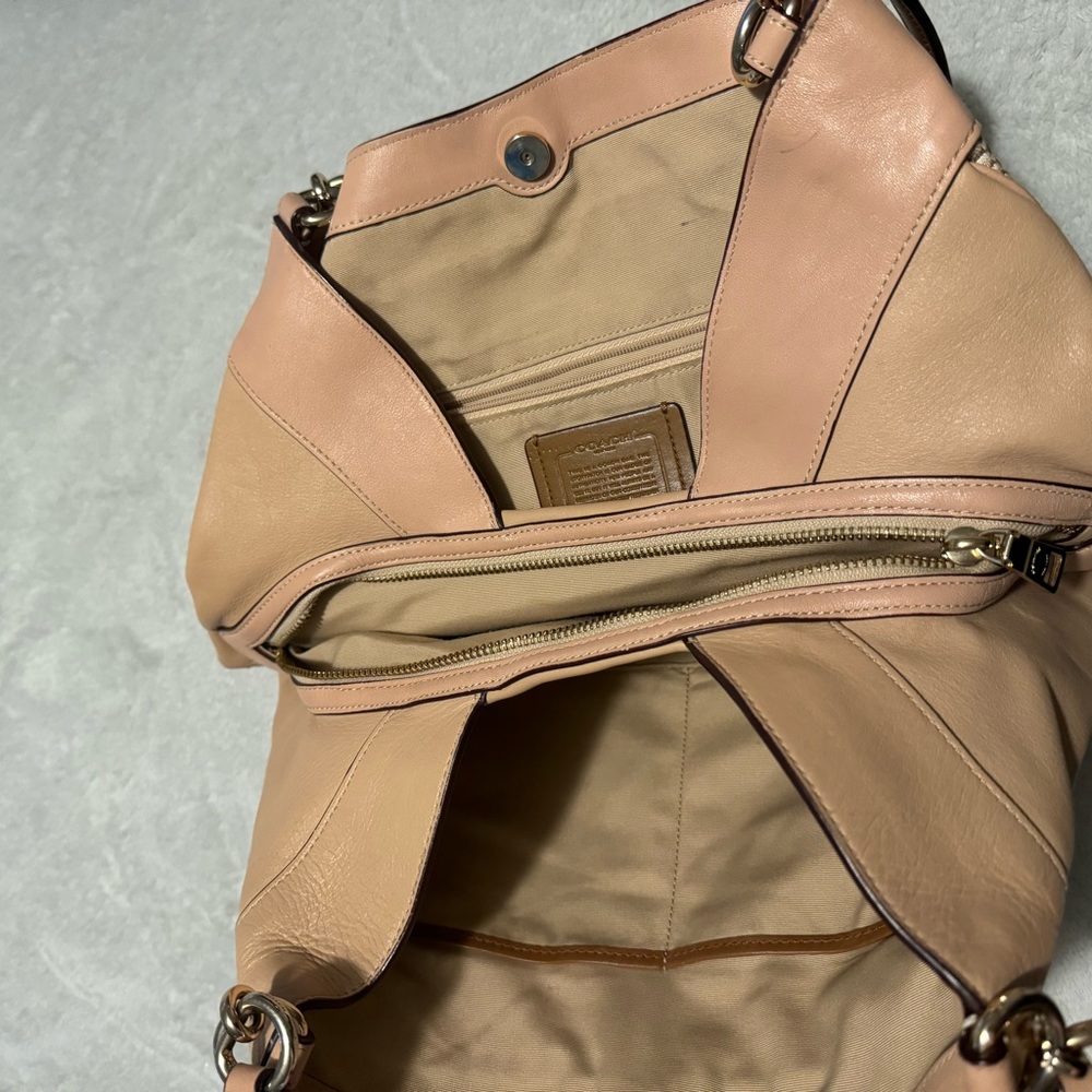 Coach Lexy Pebbled Leather Large Shoulder Bag - Picture 4 of 4